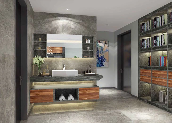 bathroom modern minimalism melamine cabinet