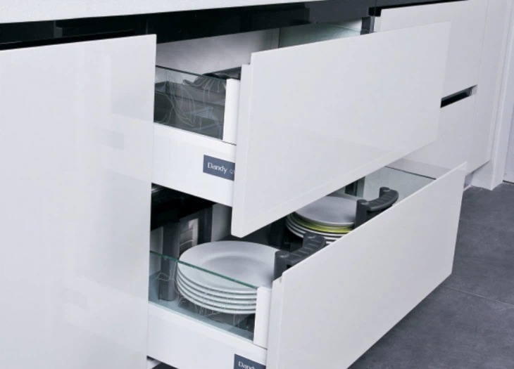 Lacquer Modular Kitchen Cabinets