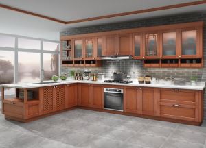 Merakit Semua Lemari Dapur Kayu