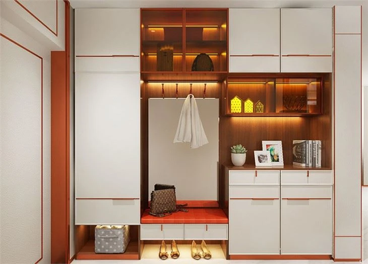 narrow hallway storage cabinet