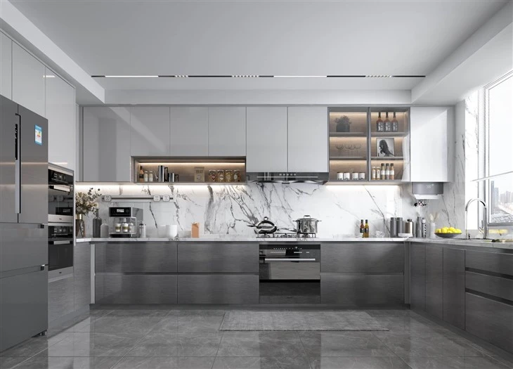 Modern Acrylic Kitchen Cabinets