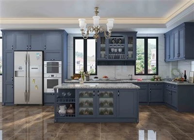 Lemari Dapur Pengocok Biru