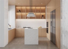 Lemari Dapur Butir Kayu